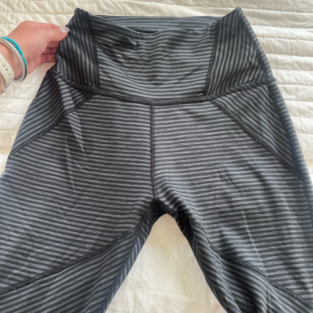 Striped 7/8 Length Leggings